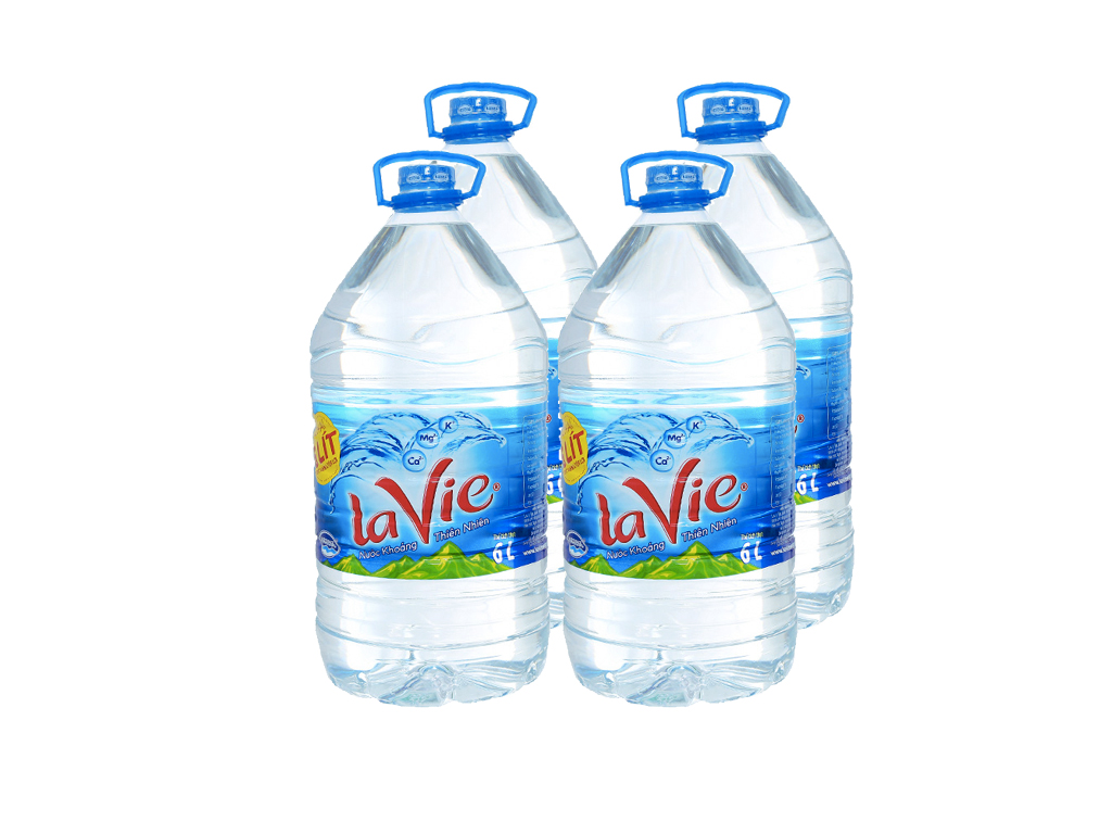 Giá nước suối Lavie 6l hiện nay: 100.000đ/ thùng (24 chai)